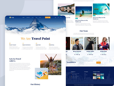 Viaje - About Page about about page aboutus design homepage landing page ui user experience userinterface uxui web web design web designer website