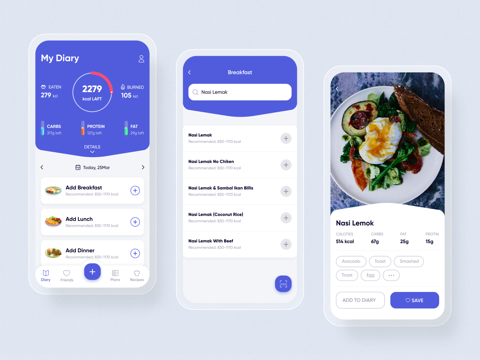 Nutrition Tracker Inspo By Baxter Dribbble