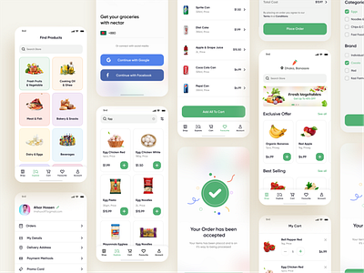 Online Groceries Shopping - Mobile App