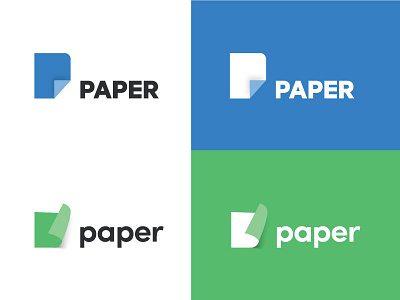 Paper Logo Concept apps design design logo logo alphabet logo design logodesign minimal ui ui ux uidesign