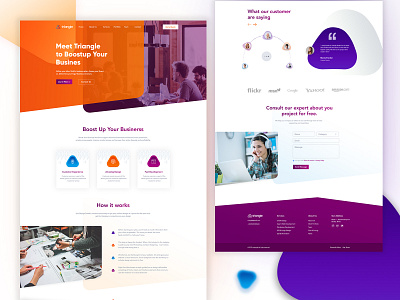 Web landing page