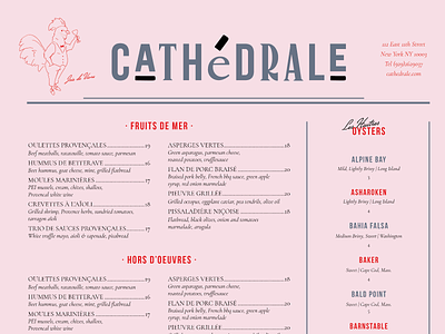 Cathédrale Restaurant Branding