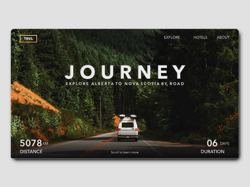 Road trip design by Nitesh S on Dribbble