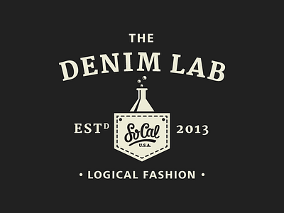 The Denim Lab hand lettering lettering logo mark script type typography
