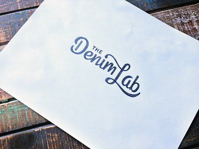 The Denim Lab Sketch hand lettering lettering logo logotype script sketch