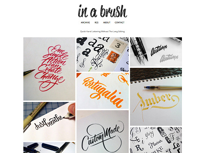 in a brush brush calligraphy hand lettering inabrush lettering script