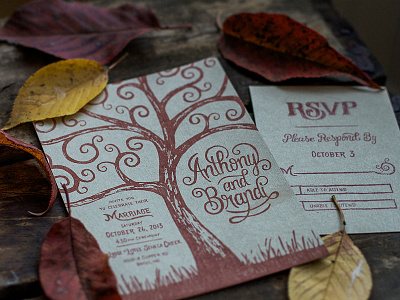 Fall Wedding Stamp