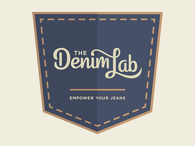 The Denim Lab denim hand lettering lettering logo logotype pocket script