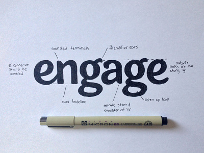 Engage Sketch logo logotype sketch type typography