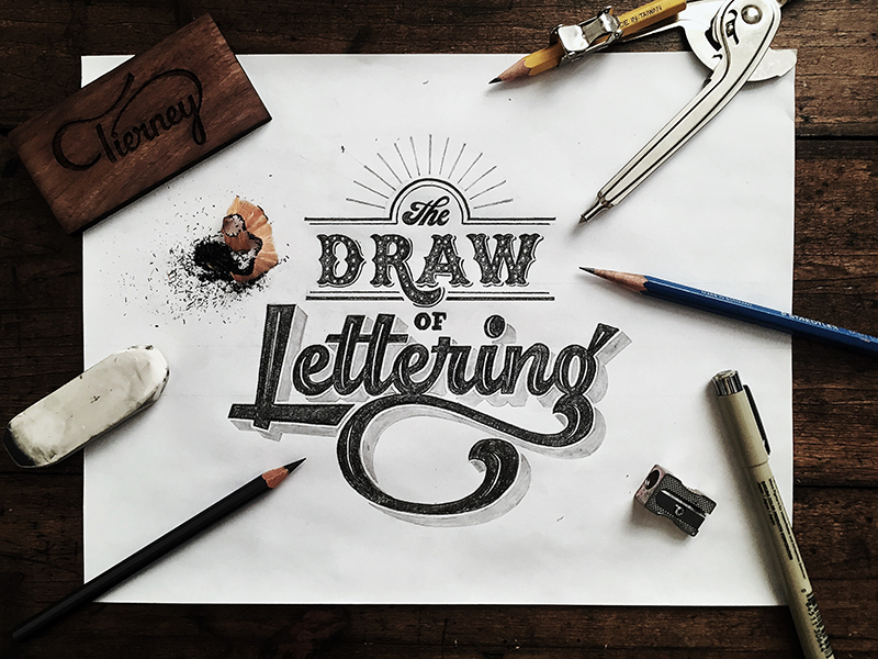 The Draw Of Lettering Sketch by Colin Tierney on Dribbble