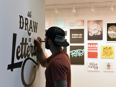 The Draw Of Lettering Mural