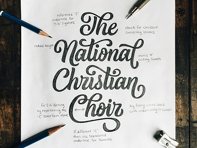 The National Christian Choir Lettering