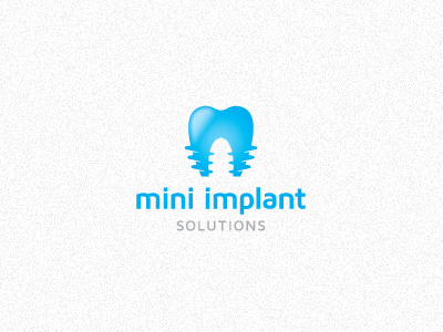 Mini Implant Solutions dentist logo mdi tooth