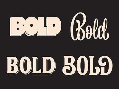 Bold Move hand lettering lettering logo logotype