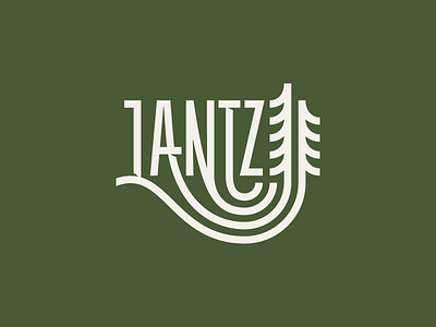 Lantzcape field grass hand lettering illustration landscape lettering logo logotype tree type typography
