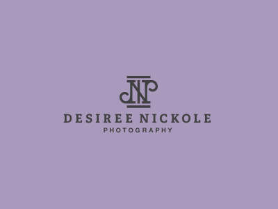Desiree Nickole Photography ambigram dnp elegance logo monogram photography strength