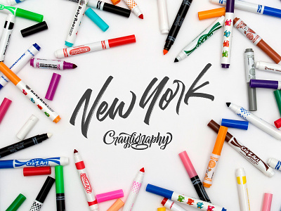 New York City Crayligraphy Workshop beginner calligraphy crayligraphy design hand lettering lettering type typography workshop