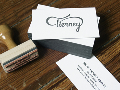 Personal Business Cards business card letterpress print script stamp stationary typography