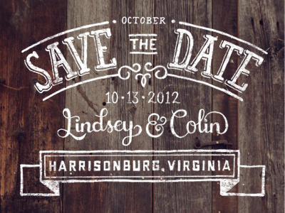 Save the Date hand lettered lettering save the date script type typography wedding