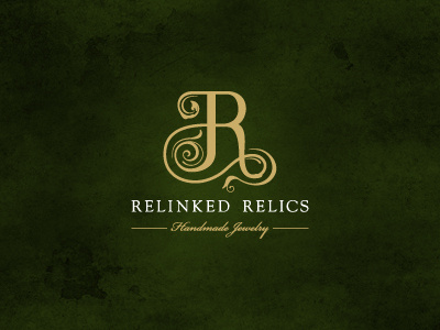 Relinked Relics antique handmade identity jewelry logo r vintage