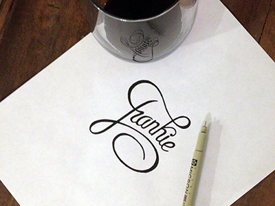 Frankie Sketch hand lettering lettering logo logotype script sketch type typography wordmark
