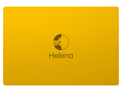 Helena Logo Design app design flat gold icon illustration light logo ui yellow yellow logo