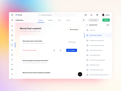 Form Builder Exploration aspinax beautiful colorful cool dashboad dashboard design dashboard ui flat form form design form field forms login login screen new signup