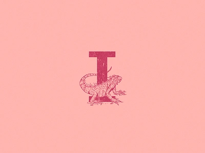 I: Iguana. 36 days of type 36daysoftype art i iguana illustration type typography zoo