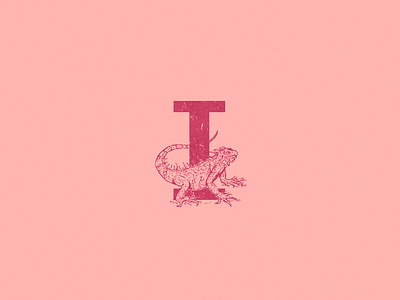 I: Iguana. 36 days of type 36daysoftype art i iguana illustration type typography zoo