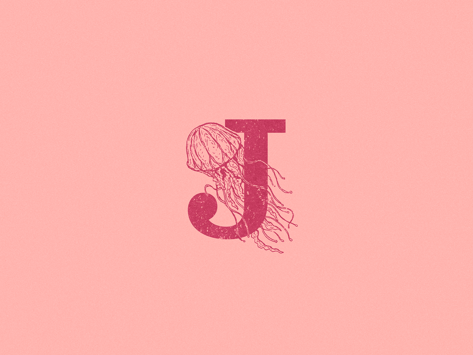 J: Jellyfish 36 days of type 36daysoftype illustration illustrations j jelly jellyfish medusa type typography