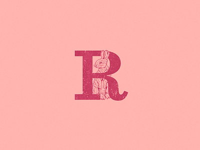 R: Rabbit. 36 days of type art conejo illustration logo logotype r r logo rabbit type typogaphy