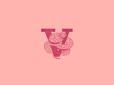 V: Viper. 36 days of type 36daysoftype cobra illustration letter serpent snake snake logo type v viper