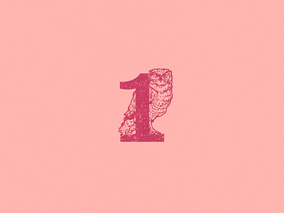 1: Owl 1 36 days of type 36daysoftype art design illustration logo one owl owl logo type
