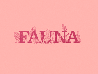 Fauna - 36 Days of Type 36 days of type 36daysoftype animals art behance branding fauna illustrated logo illustrated type illustration logo type