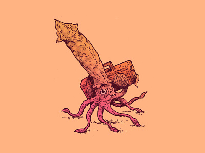 INKTOBER DAY 4: RADIO art cartoon cartoon character character design drawing illustration inktober inktober 2020 music radio rap squid squidward tentacles