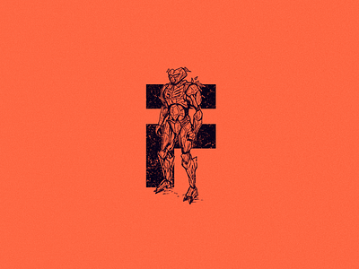 F for future traveller 36 days of type 36daysoftype android art character design drawing f future halo halo forerunner illustration logo robot scifi space time traveller type