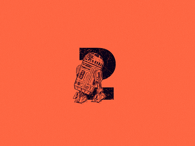 2 for R2-D2 36 days of type 36daysoftype andoid art cartoon character design design illustration logo r2d2 robot star wars type