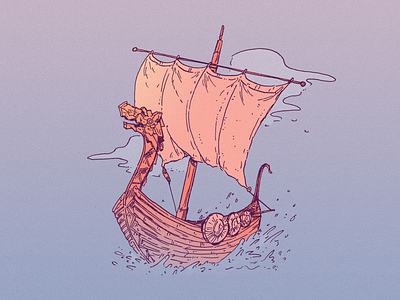 INKTOBER DAY 3: VESSEL art boat character design drawing illustration inktober inktober 2021 ship vessel viking viking ship