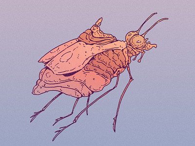 INKTOBER DAY 13: TICK art bug cartoon character character design design drawing illustration inks inktober inktober 2021 insect moebius tick