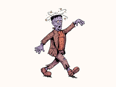 Dizzy art cartoon cartoon character character design frankenstein frankenstein monster halloween illustration inktober inktober 2019 monster