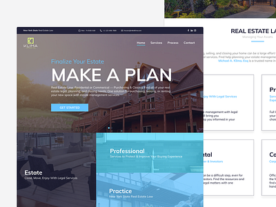 Klima Law Group, PLLC application branding development engineering javascript law office lawyer legal services real estate real estate law software engineering solution user experience design user interface design web developer wordpress