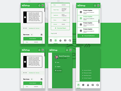 RentPrep: Application (Mobile) branding design development engineering experience identity project solution venture visual