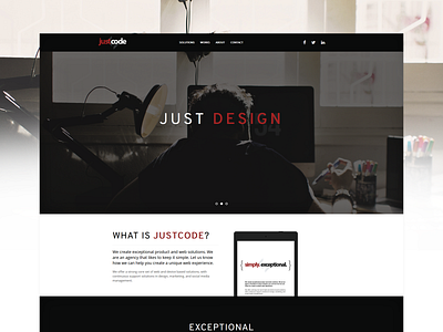 JustCode agency branding branding concept branding design capture creative design front end back end development engineering experience itterative slide software solution story ui ui ux design uidesign ux design