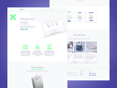 Purple | Multi-Page Bootstrap Product Template app branding branding agency branding design design development engineering experience visual web