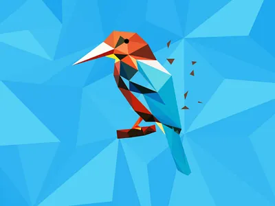 Bird Polyart polyart illustratorcc18