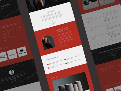 Personal Assistant Website aesthetic landing minimal personal portfolio website