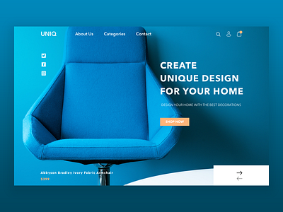 Furniture website concept concept design ecommerce furniture furniture store logo ui uidesign