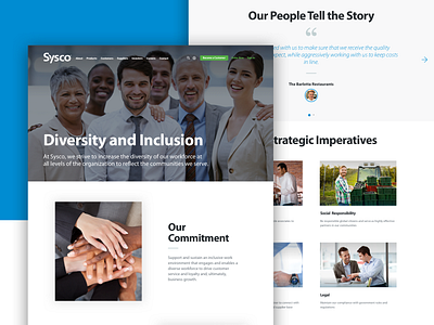 Diversity and Inclusion Page design webdesign website