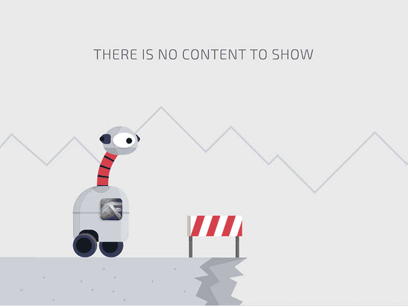 Robot animation - no content