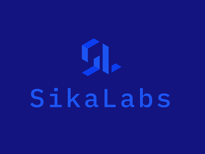 SikaLabs logo devops isometry logo logodesign minimalist logo minimalistic startup startup logo